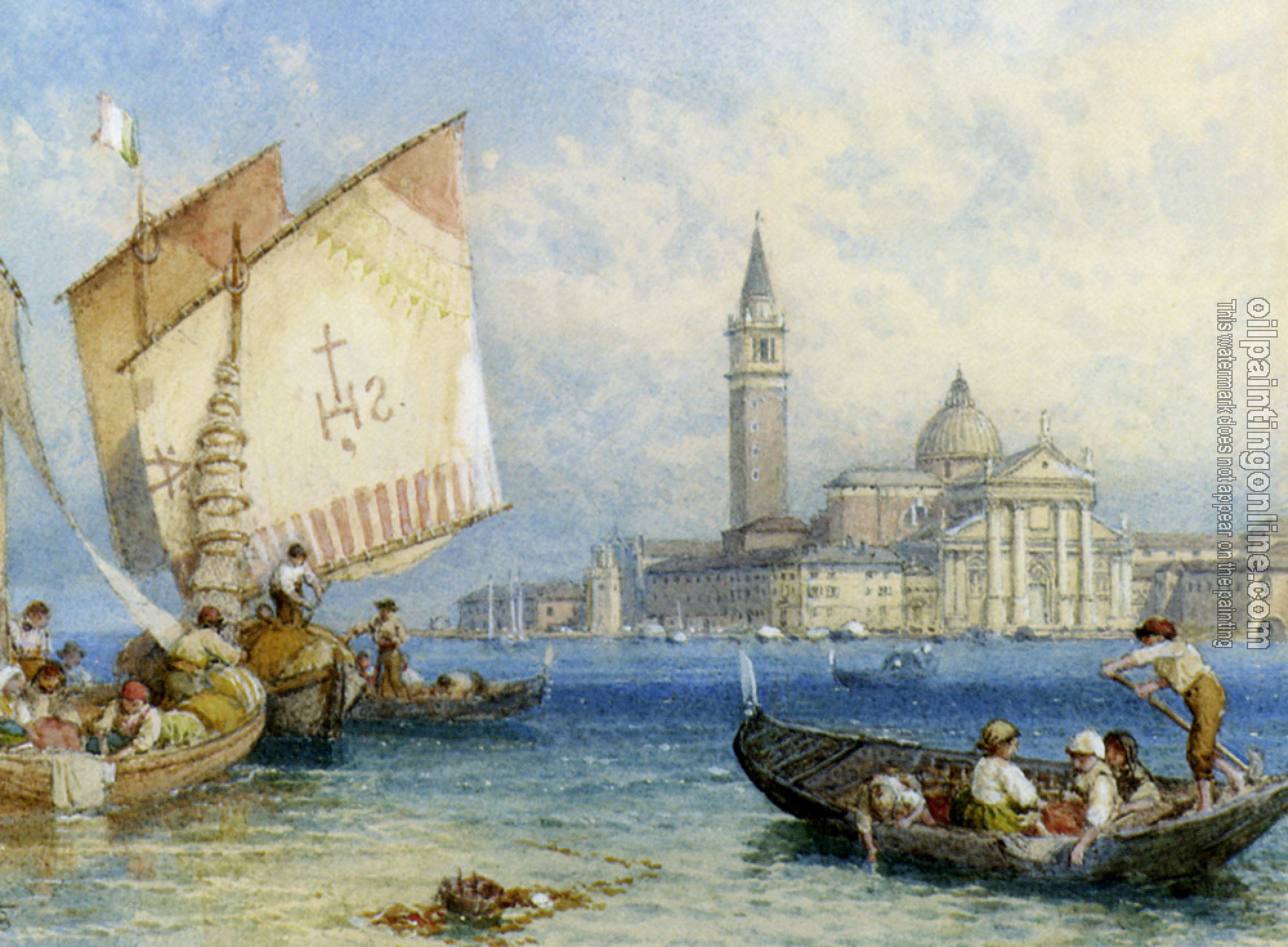 Myles Birket Foster - San Giorgio Maggiore Venice